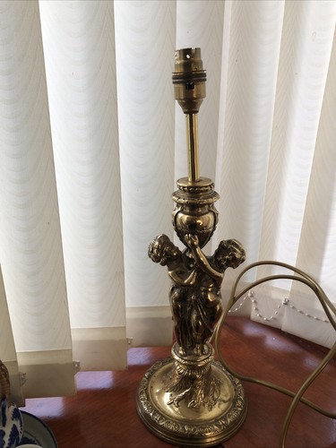 Vintage solid brass lamp - lamp, stand