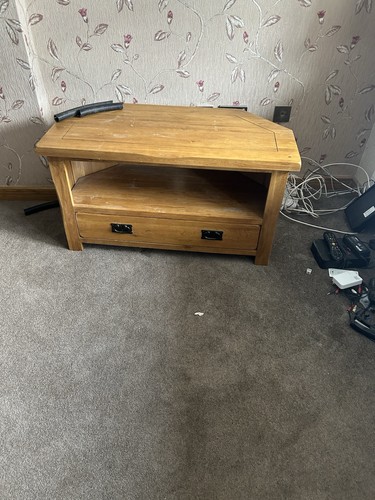 Oak stand with drawers - oak,