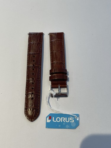 Lorus 20mm brown leather watch - lorus,