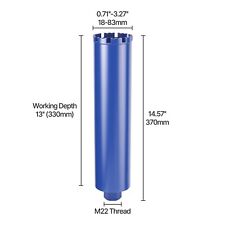 18-83mm Pipe Drill Wet 370mm