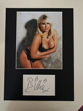 Billie Faiers  **HAND SIGNED**  16x12 mounted display - AUTOGRAPHED