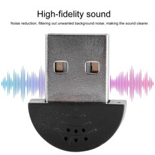 Portable USB Mini Studio Speech Microphone Recording MIC Adapter