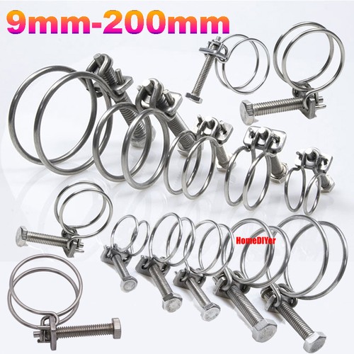 Double wire hose - double, clips