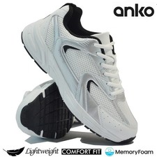 MENS MEMORY FOAM RUNNING CASUAL JOGGING GYM WALKING SPORTS SHOES TRAINERS SIZE