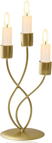 Candle holders vintage gold - candle,