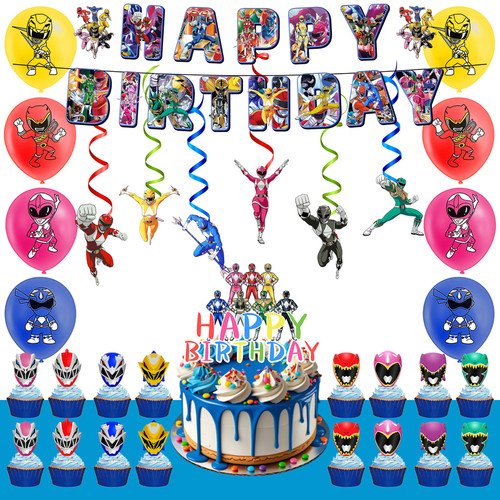 Power rangers party - power,