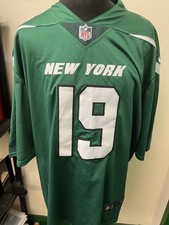 NFL NYJ New York Jets Jersey #19 Johnson  XXXL 50”