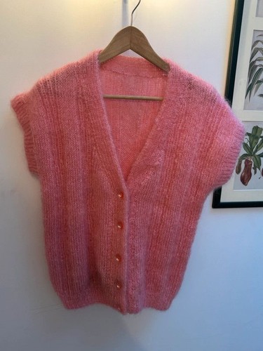 Vintage mohair cardigan.
