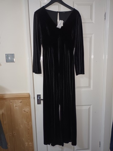 Gorgeous black velour jumpsuit - gorgeous,