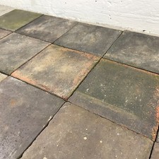 Batch of 2 Square Metres of Reclaimed 6¼ inch Black Quarry Tiles
