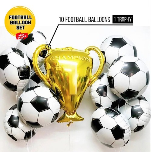 Football birthday balloons - football,