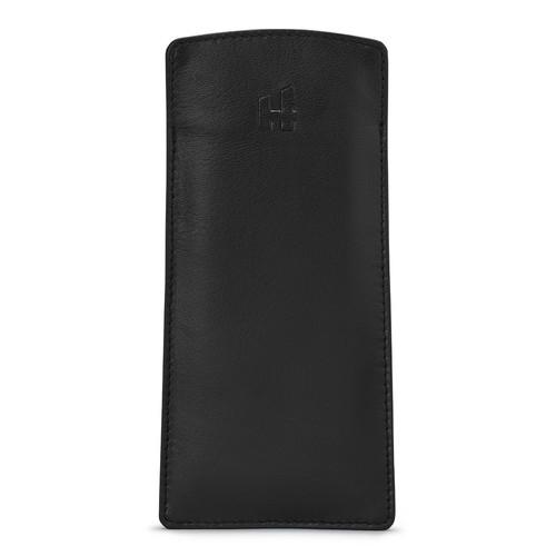 Slim soft leather glasses - slim, case