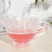 Set of 2 4 Coffee Mugs Glass Tea Cups Double Wall Insulated Hot Drinks 400ml