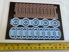 24A/ METAL BORDER DIES CARD MAKE PAPER CRAFT RIBBON SLIDER FENCE FLOWER FLOURISH