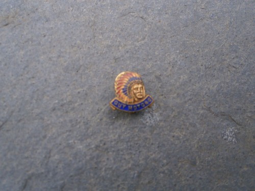 Vintage enamel guy - vintage,
