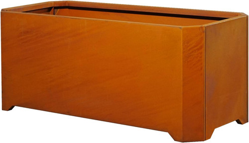 Corten steel planter 36x12x16 - corten,