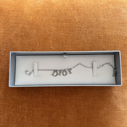 Dior bracelet logo silver - dior,