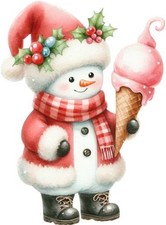 Christmas Snowman Icecream