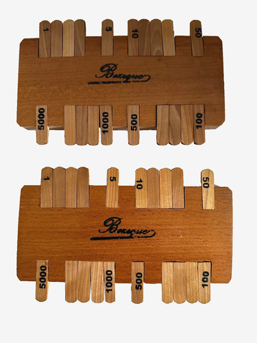 Two vintage wooden bézique - vintage,