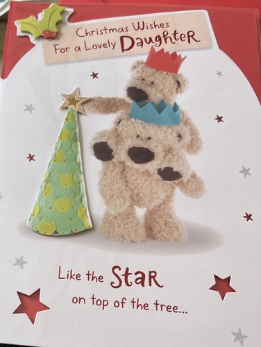 Daughter christmas card - daughter, large