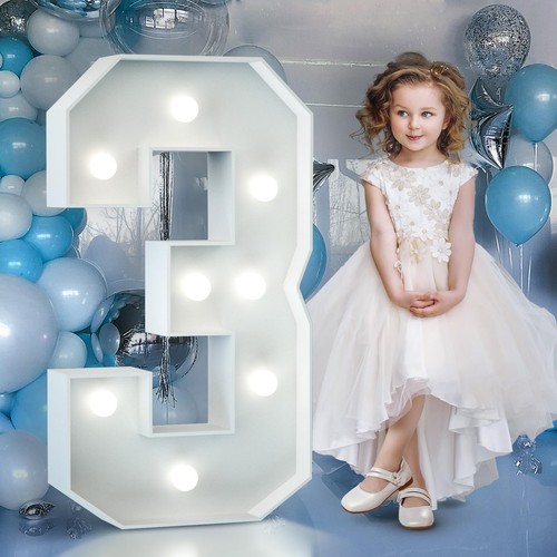 3ft light numbers - 3ft,