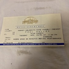 Paul Weller Concert Ticket -
