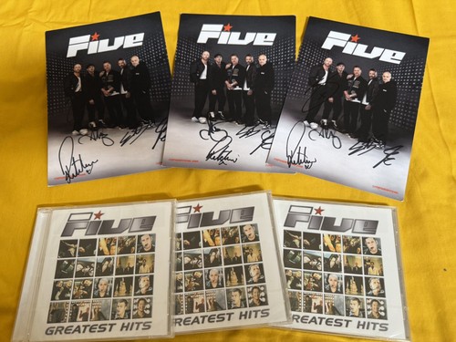 Five signed greatest hits cd - five,