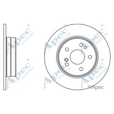 2x Brake Discs Solid For