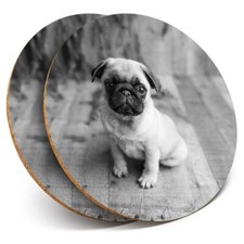 2 x Coasters bw - Adorable Tan