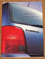1999-2000 VW PASSAT ESTATE Sales Brochure - S, SE, Sport, V5, V6 TDI, V6 4MOTION