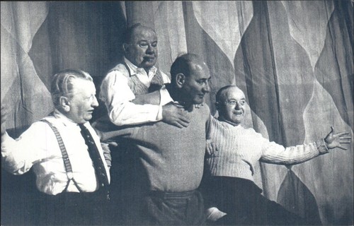 The crazy gang postcard - gang, 1954