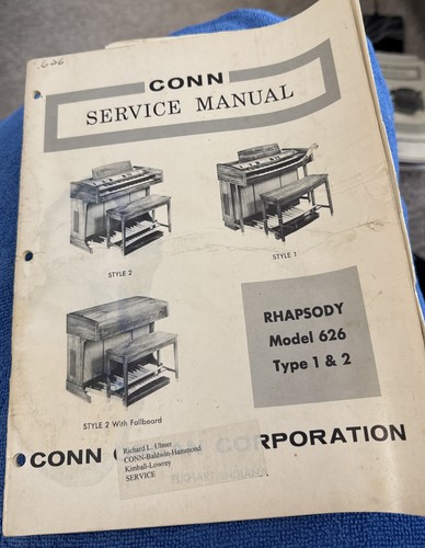 Conn organ service - service, manual