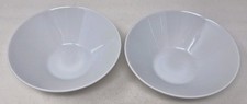 Pair of Ikea White Tapered Cereal Bowls 13781