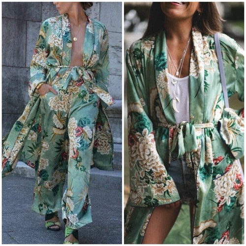 Zara green floral print - green,