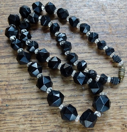Antique victorian whitby jet - whitby,