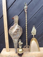 Vintage 1930s era brass fire - vintage,