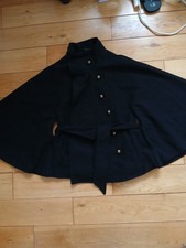 Primark Women's Black  Cloak Wool , Size 12