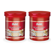 2x Swirl Liquid Jewellery Cleaner With Basket Cleans & Shines 145ml