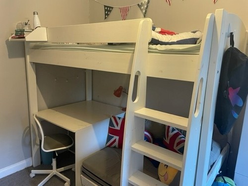Stompa high sleeper with - , desk
