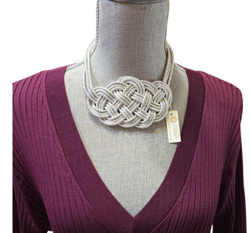 Amrita singh silver bib - amrita,