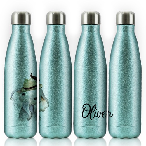 Personalised water bottle blue - personalised, bottle;blue