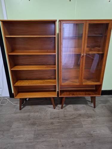 Pair mid century teak - mid,