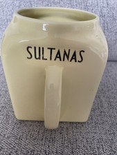 Pountney & Co Bristol Kitchen Ware Yellow Storage Jar – Vintage Sultanas 6.5”