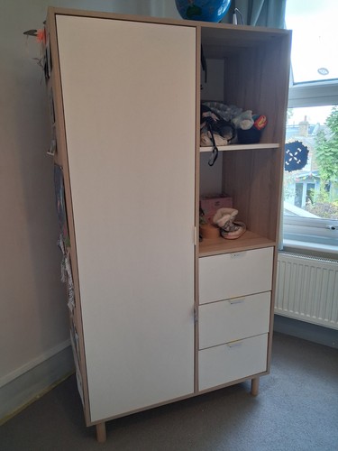 Kids wardrobe with shelves - kids,