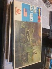 Vintage Hasegawa MB006 1/72 M3A1 Half Track US WW2 Military Model Kit Sealed Bag