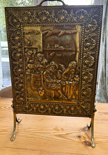 Vintage retro brass - vintage/retro, fireplace