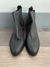 BLOWFISH Grey Zipped Chunky Heel Ankle Boots Size UK 8