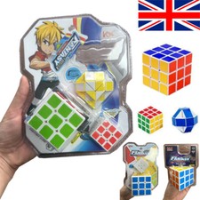 UK Classic Fun Rubiks Magic Cube Stress Mind Game Adult Kids Fun Toy Fidget Gift