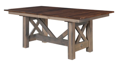 Farmhouse trestle dining - dining, table