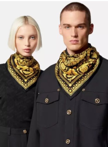 Versace 100 silk twill scarf - versace, 100%
